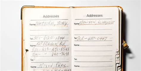 my personal phone book.